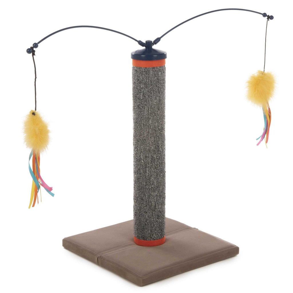Carpet Cat Scratching Post with Spinning Wand Toys T183110