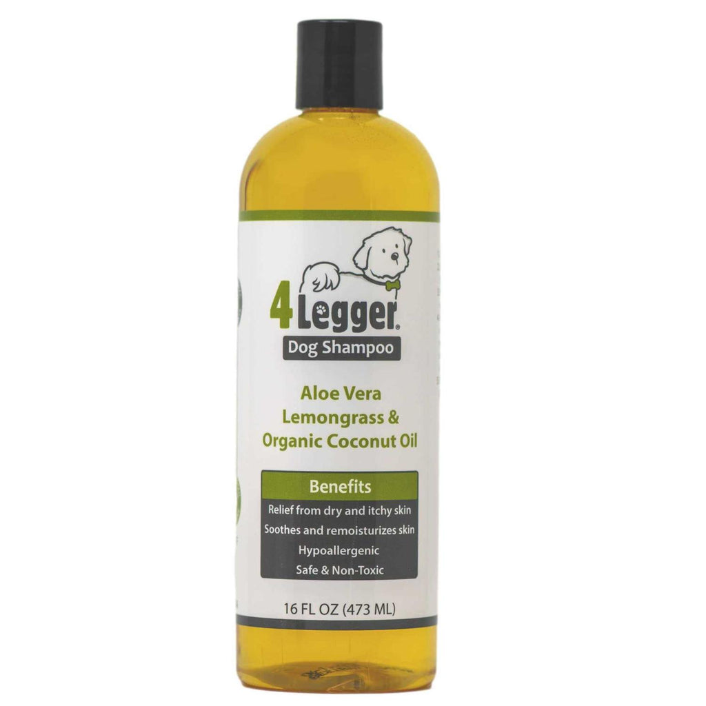 Certified Organic Hypoallergenic Dog Shampoo with Aloe and Lemongrass V3051
