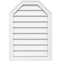 38x22W x 28x22H Octagonal Top Surface Mount PVC Gable Vent Z1069
