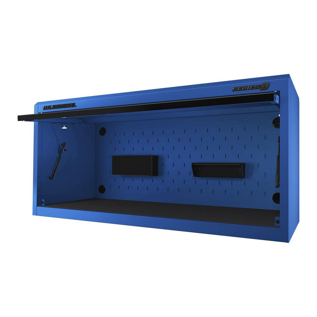 56 in. x 22 in. Blue Work Center Hutch U1139