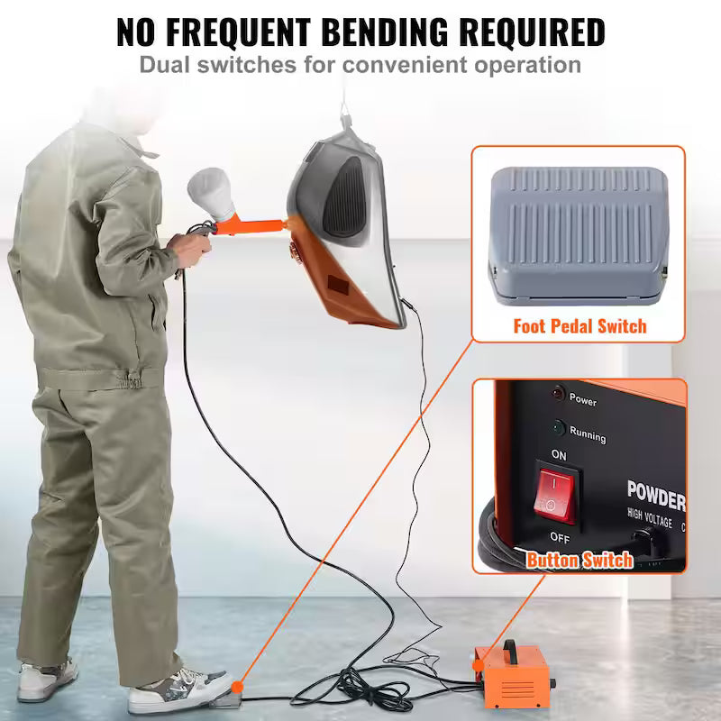 50KV Electrostatic Powder Coating Kit with Spray Gun E71489