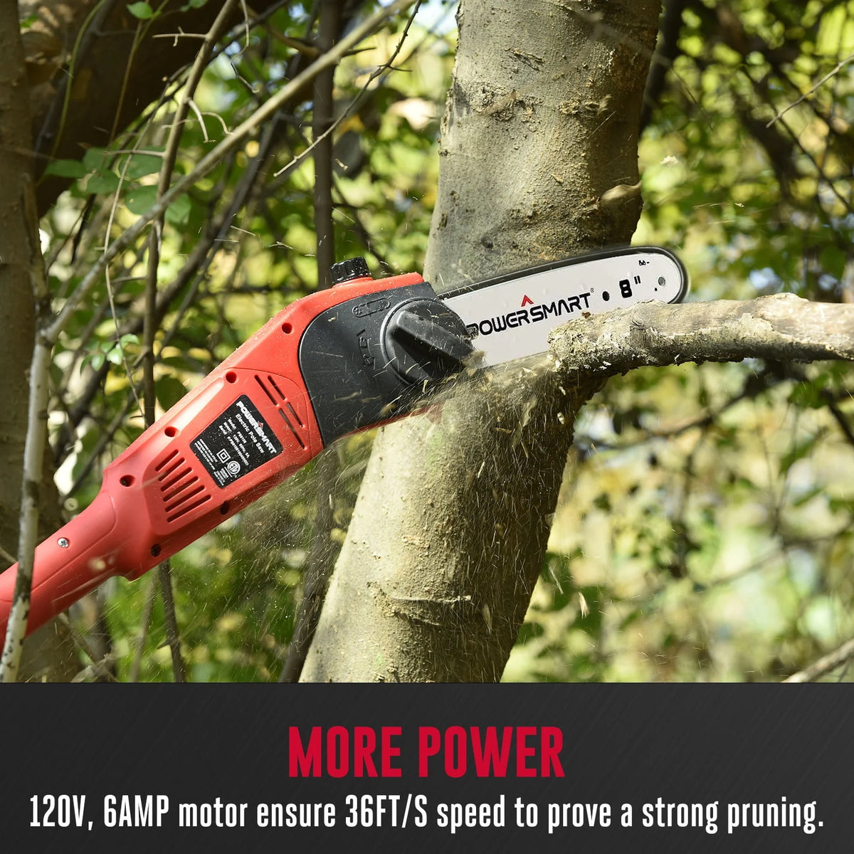 Electric Pole Saw 8 inches 120v 6.0Amp 13 feet Max Reach N6736