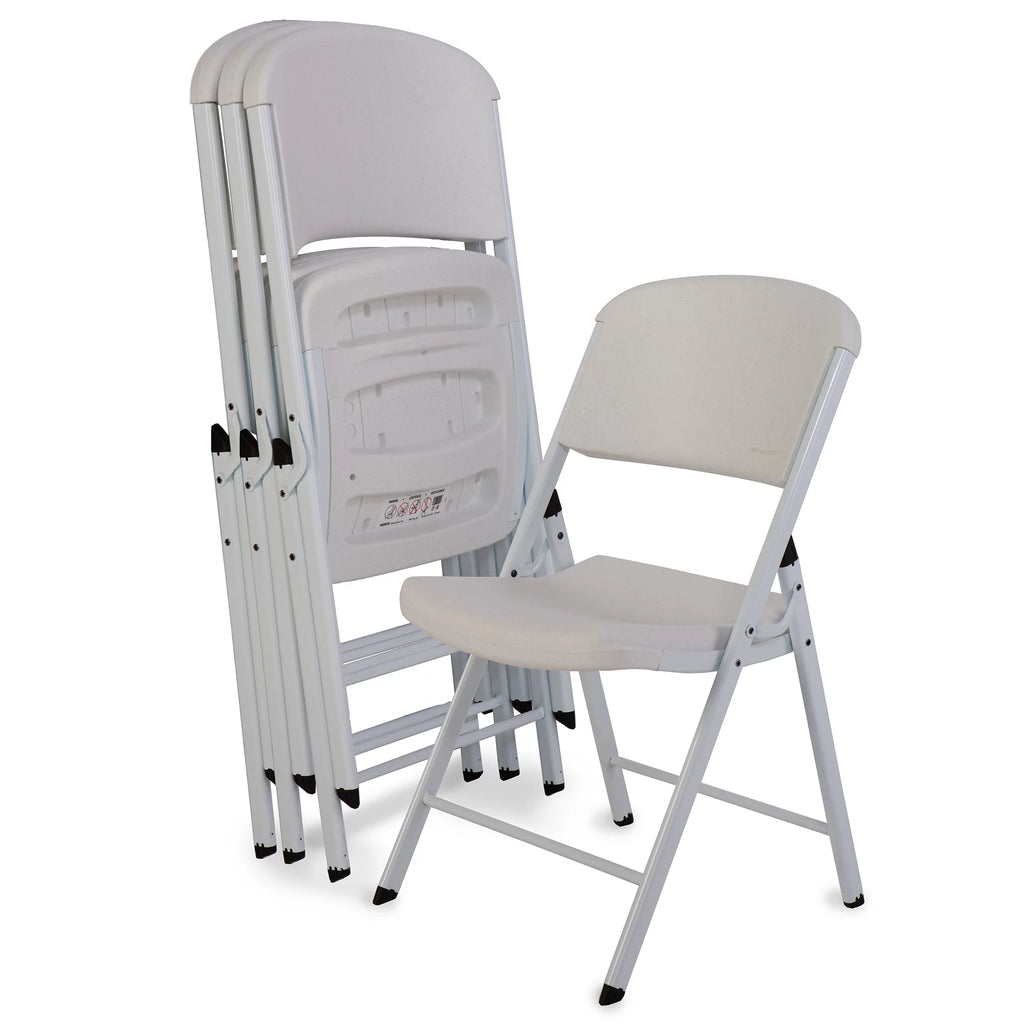 White Folding Chair Set of 4 Y7538