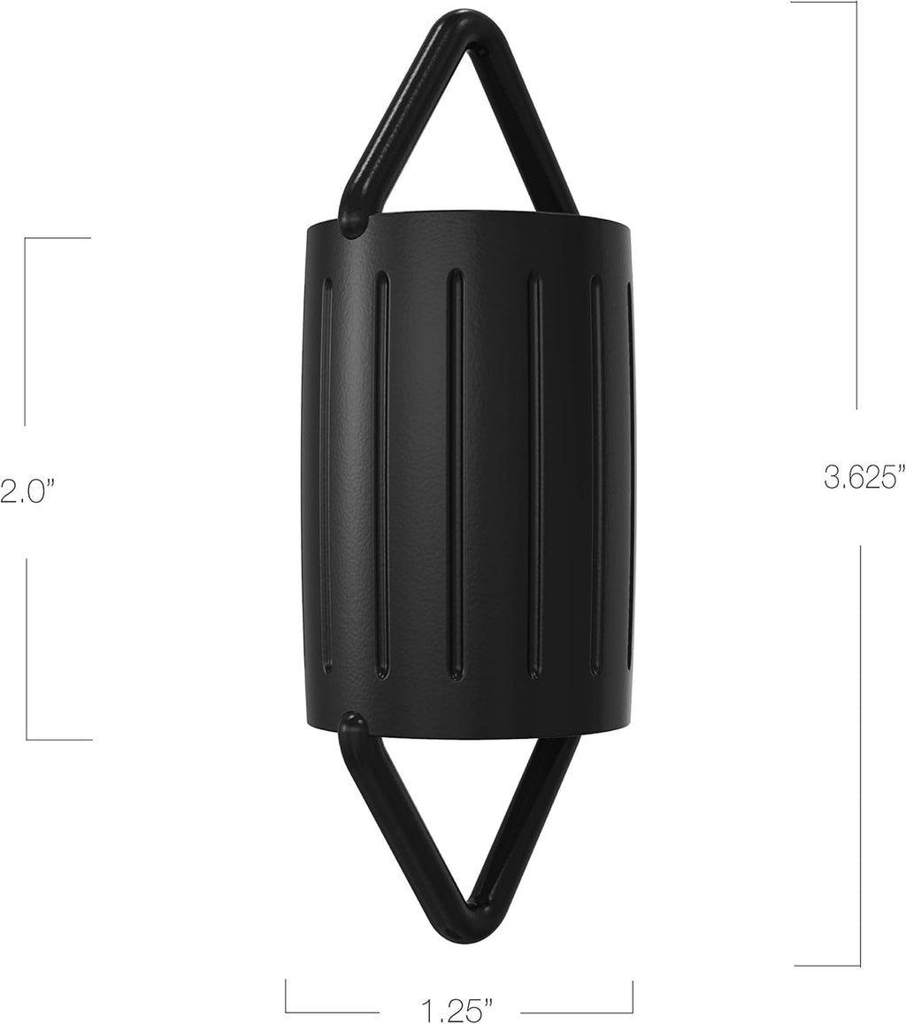 Scallop Rain Chain, 8.5 Feet Length, Aluminum, Black Powder Coated, Pack of 2 L5016