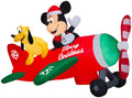 Animated Airblown Inflatable Airplane Scene with LEDs, 4.5 ft Tall N95181