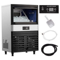 Commercial Stainless Steel Ice Maker with 44lbs Ice Storage E833