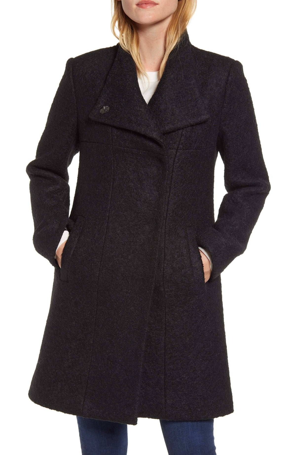 Blush Boucle Walker Coat S3079
