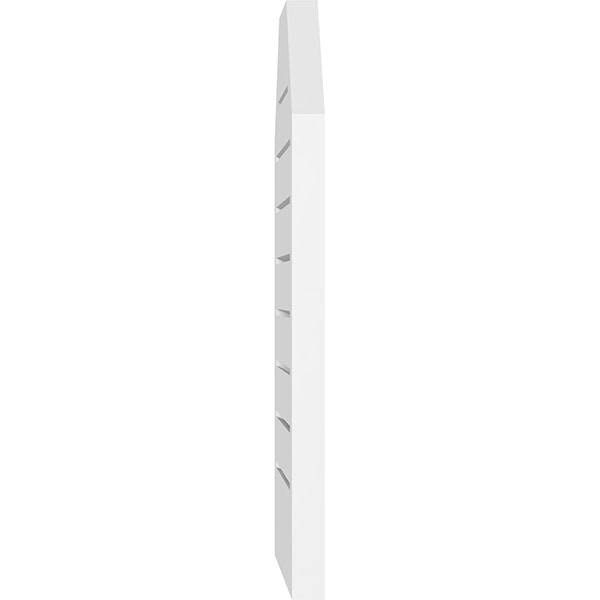 38x22W x 28x22H Octagonal Top Surface Mount PVC Gable Vent Z1069