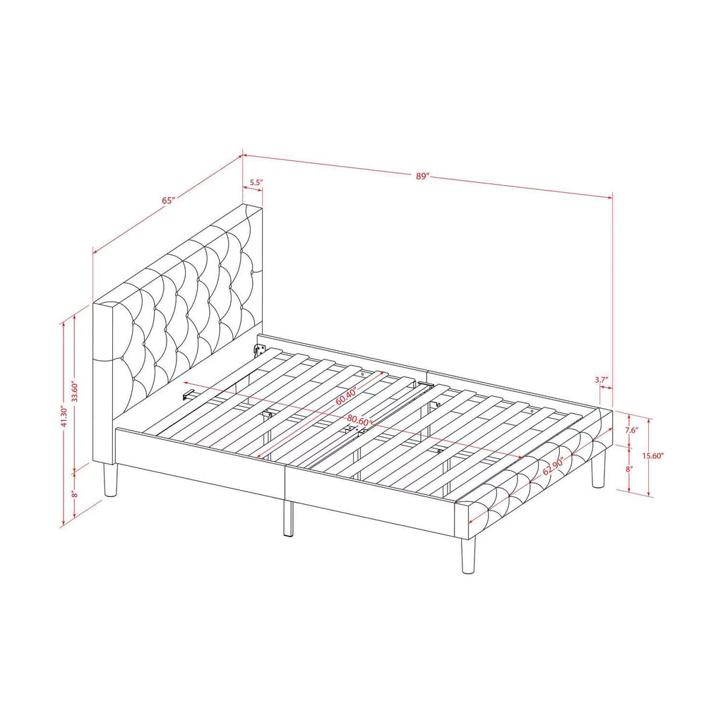 3 Pieces Wood Queen Bedroom Set N392448