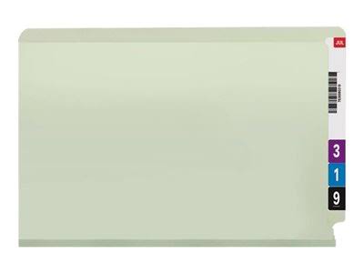 Legal Size End Tab Classification Folders with Fasteners, 25 Box X501