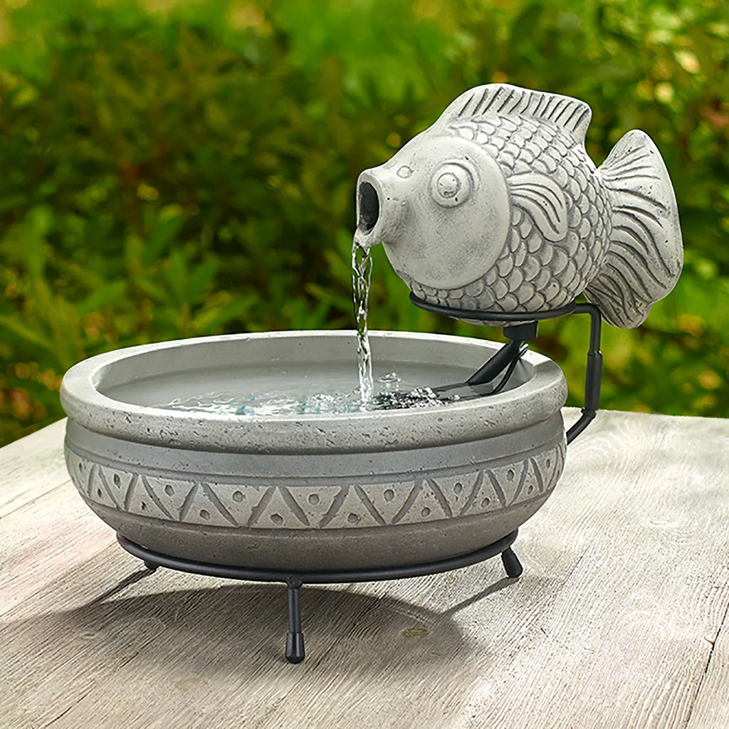 Solar Fish Fountain I8937
