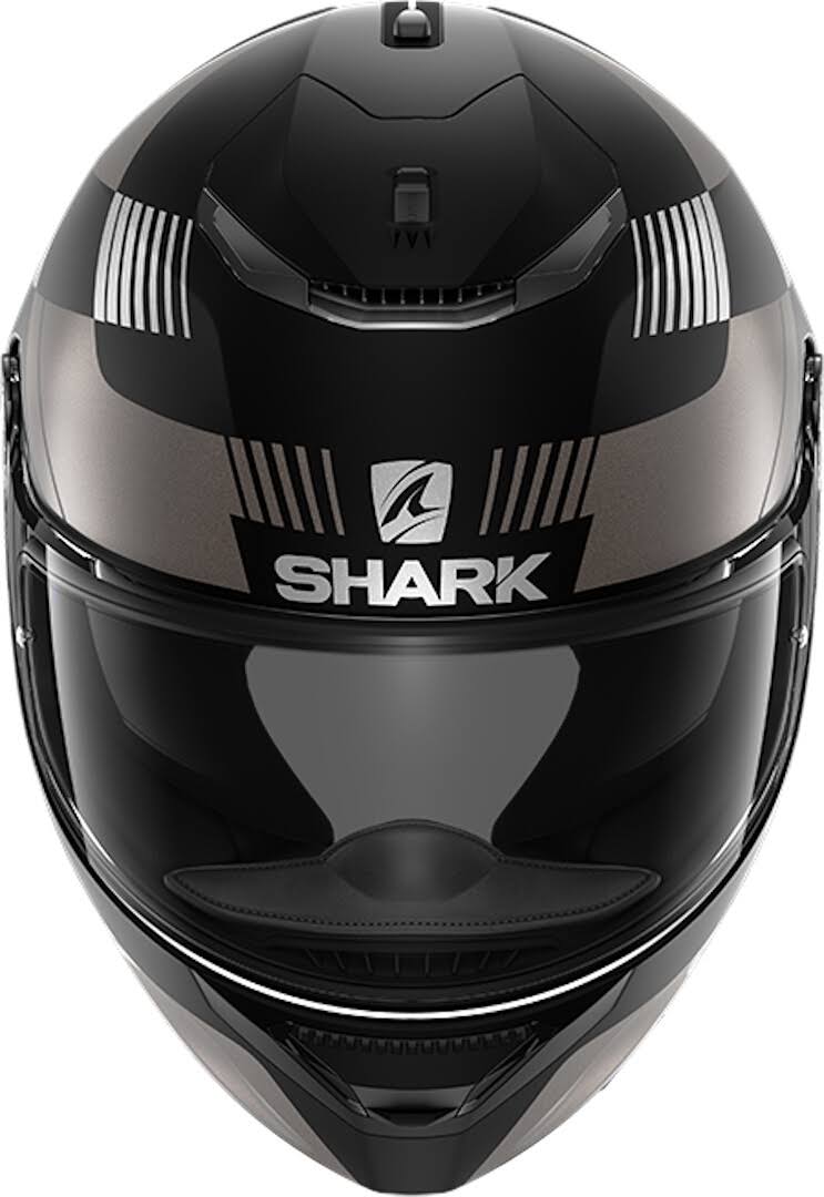 Black Anthracite Silver Motorcycle Helmet L191