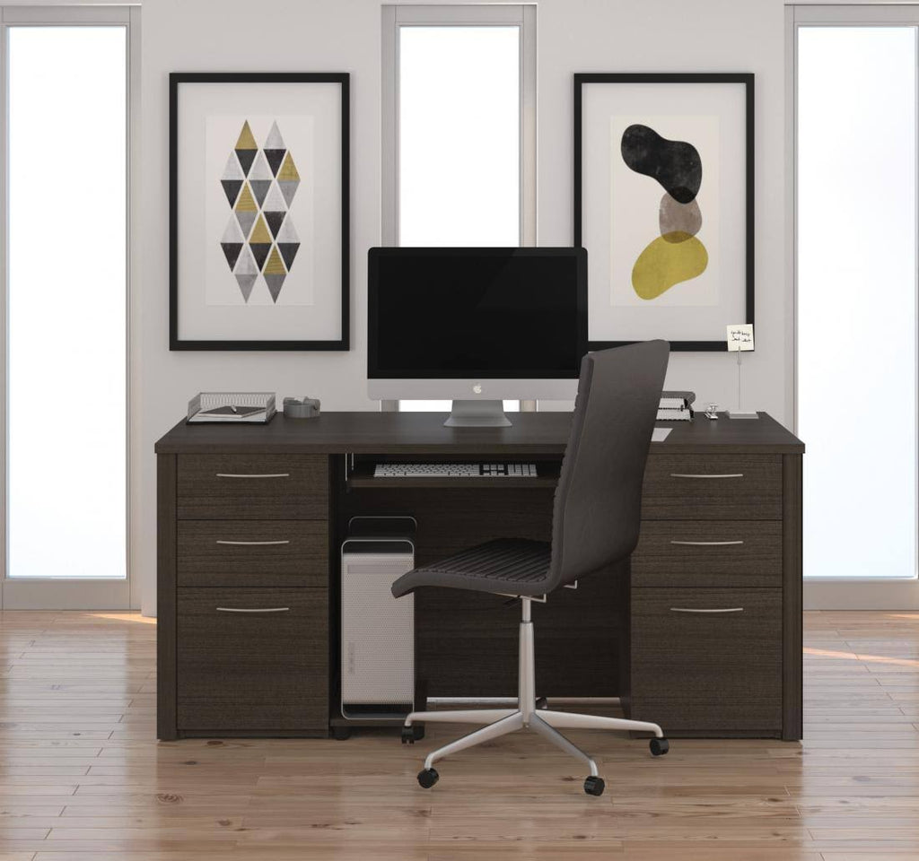Tuscany Brown Executive Desk Kit G523