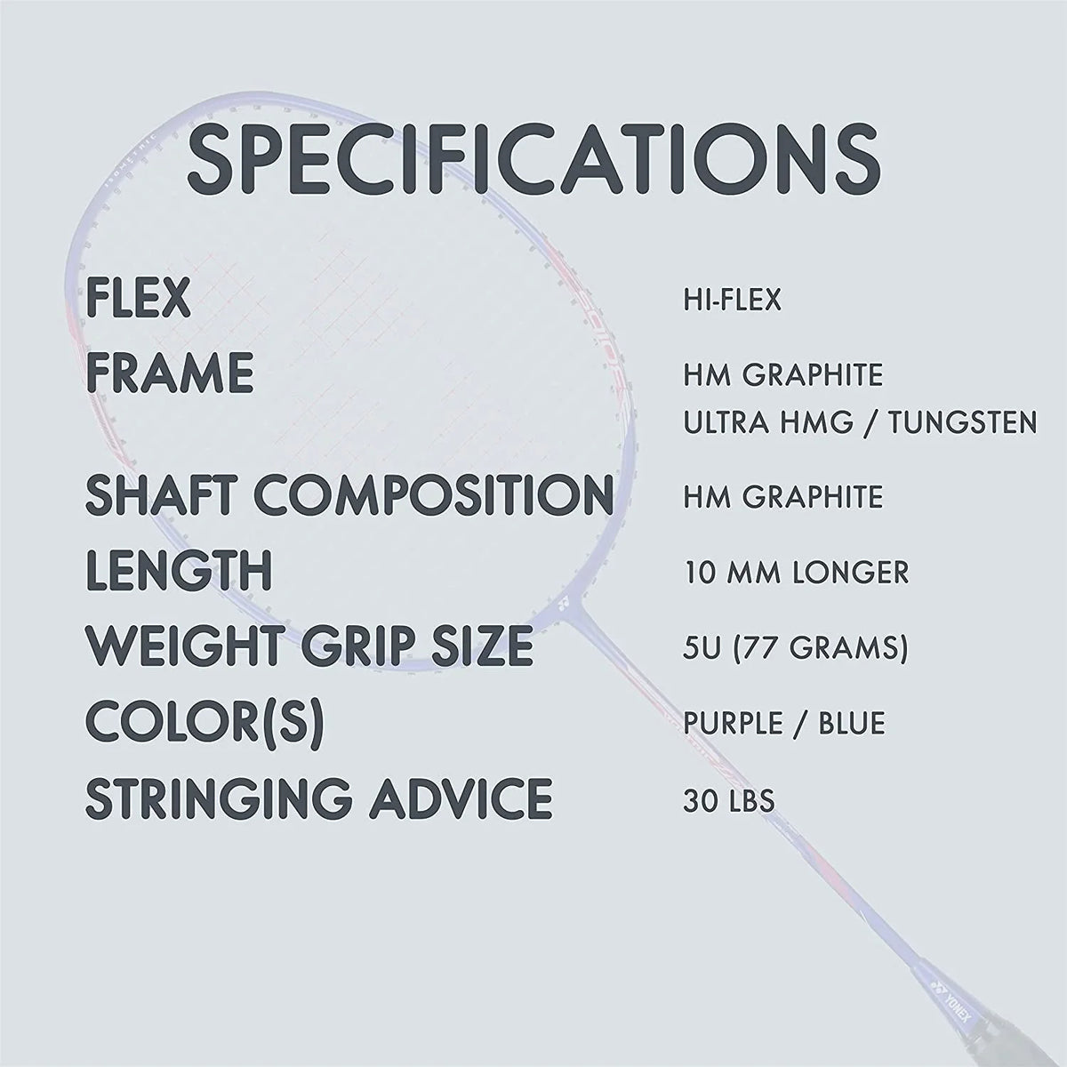 Graphite Badminton Racquet D906