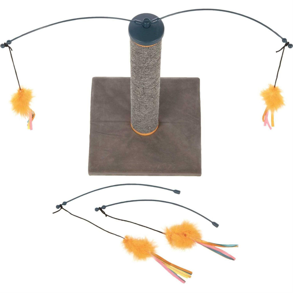 Carpet Cat Scratching Post with Spinning Wand Toys T183110
