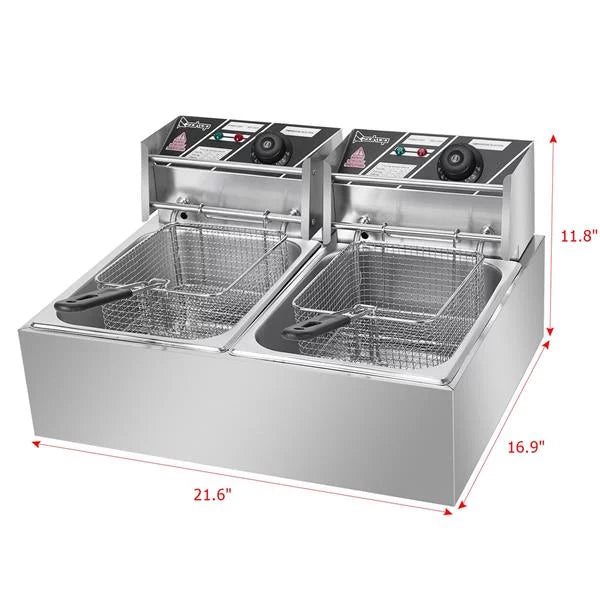 5000W 12L Stainless Steel Electric Fryer U682781