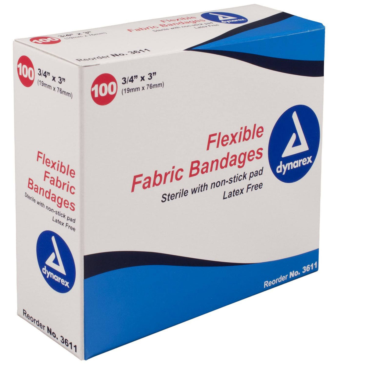 Adhesive Strip, 0.75" x 3", Fabric Rectangle Tan Sterile Y195