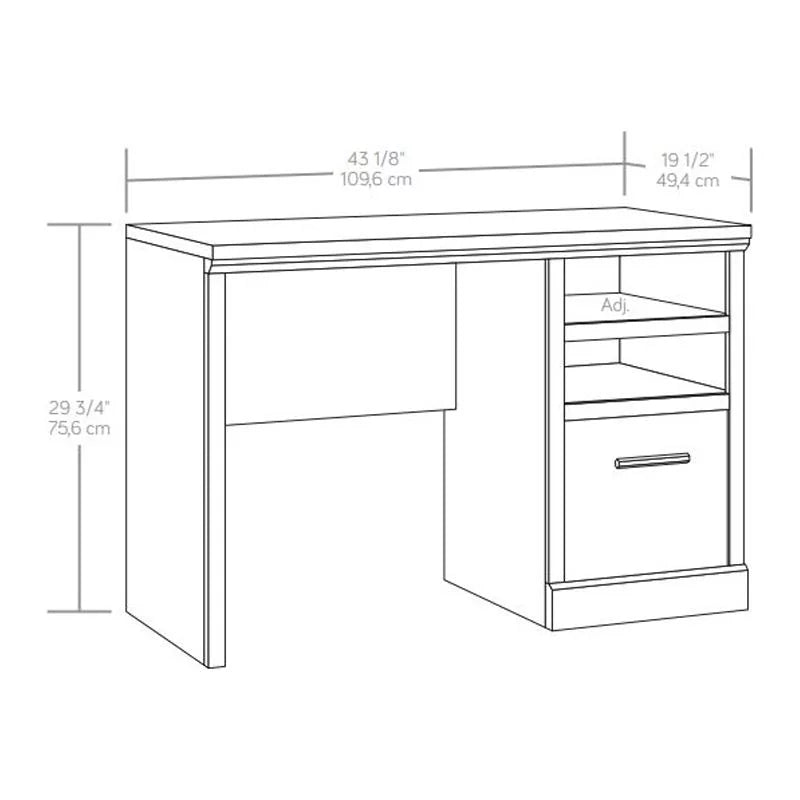 Engineered Wood Desk in Prime Oak Finish F5224