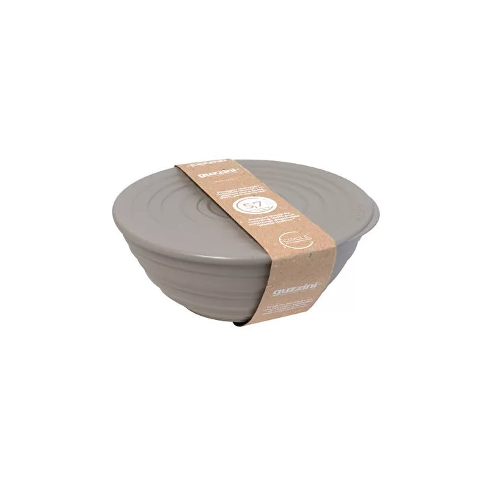 M Bowl With Lid Taupe I3511