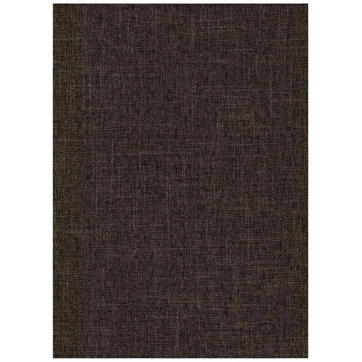 Full Traditional Linen Fabric Futon Mattress in Cocoa Brown L4082