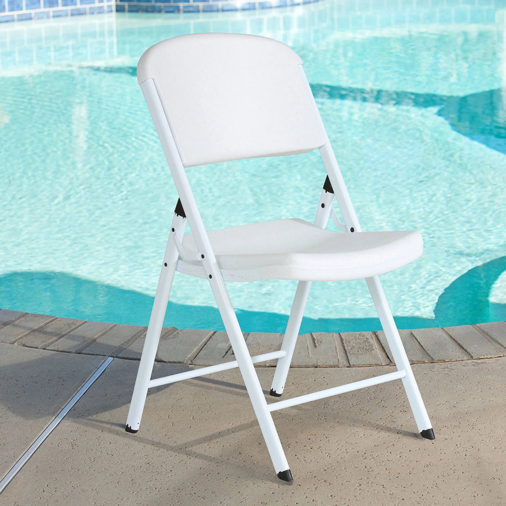 White Folding Chair Set of 4 Y7538