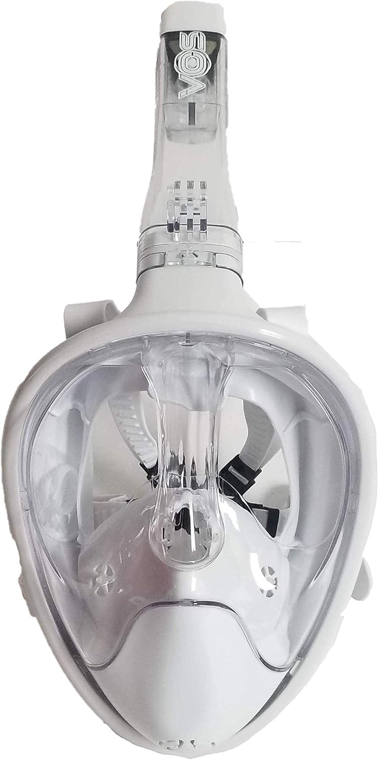 Full Face Snorkel Mask with Anti-Leak, Anti-Fog Breathing System and Action Camera Mount R27658
