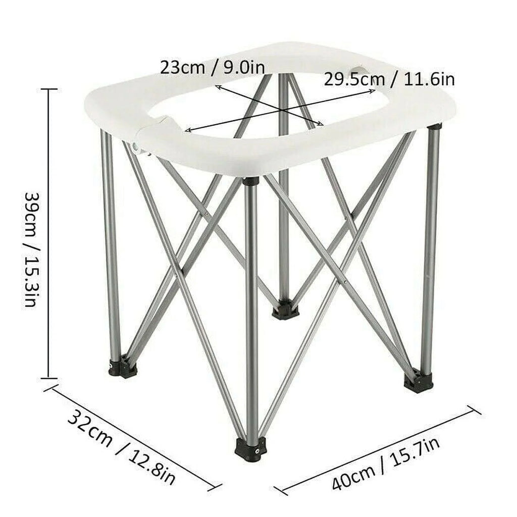 Portable Camp Toilet Commode Seat with Bags S75237