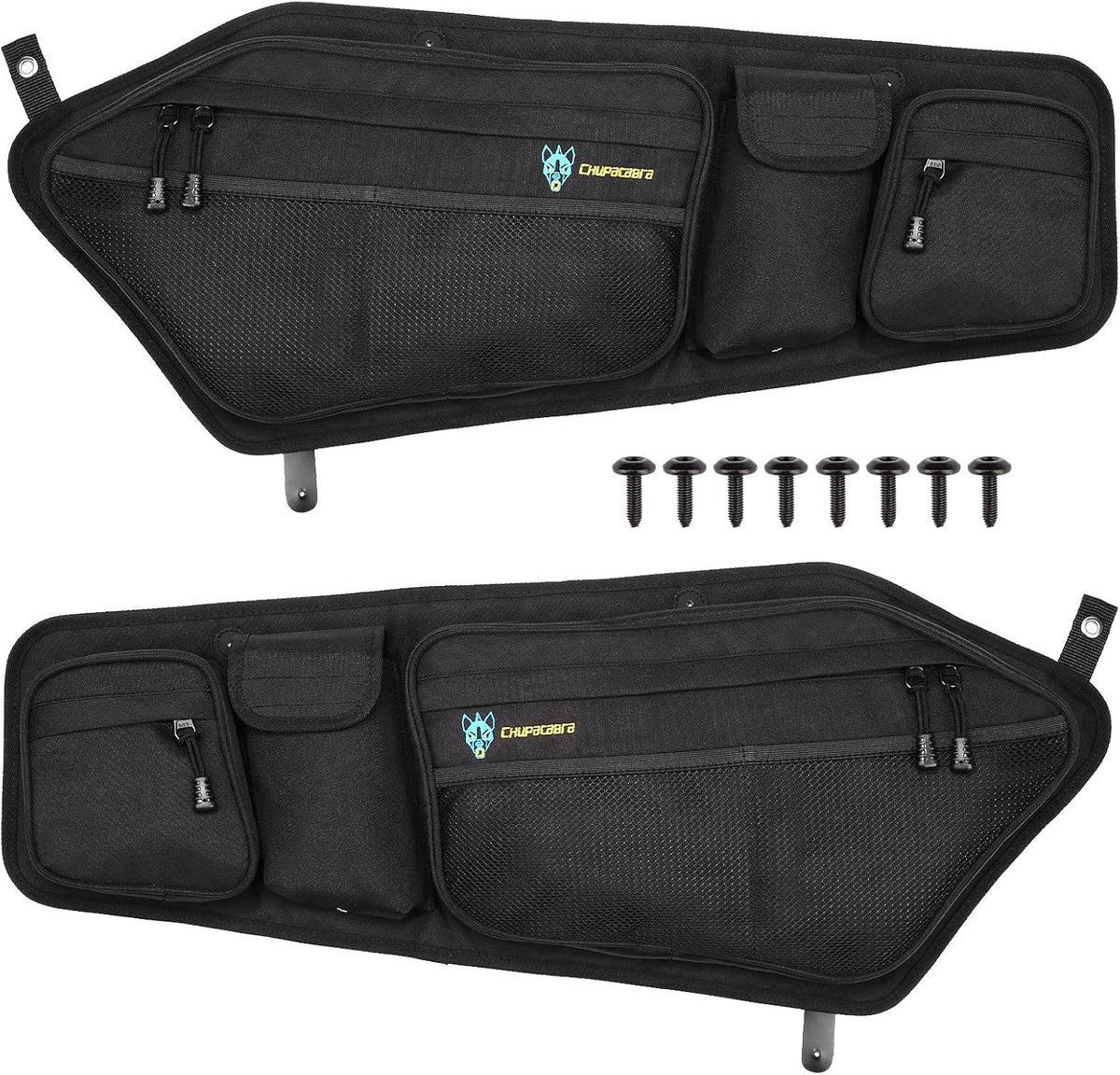 Front Left and Front Right Door Bags with Removable Knee Cushion V850