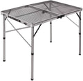 Folding Portable Aluminum Grill Table with Adjustable Height Legs V812553