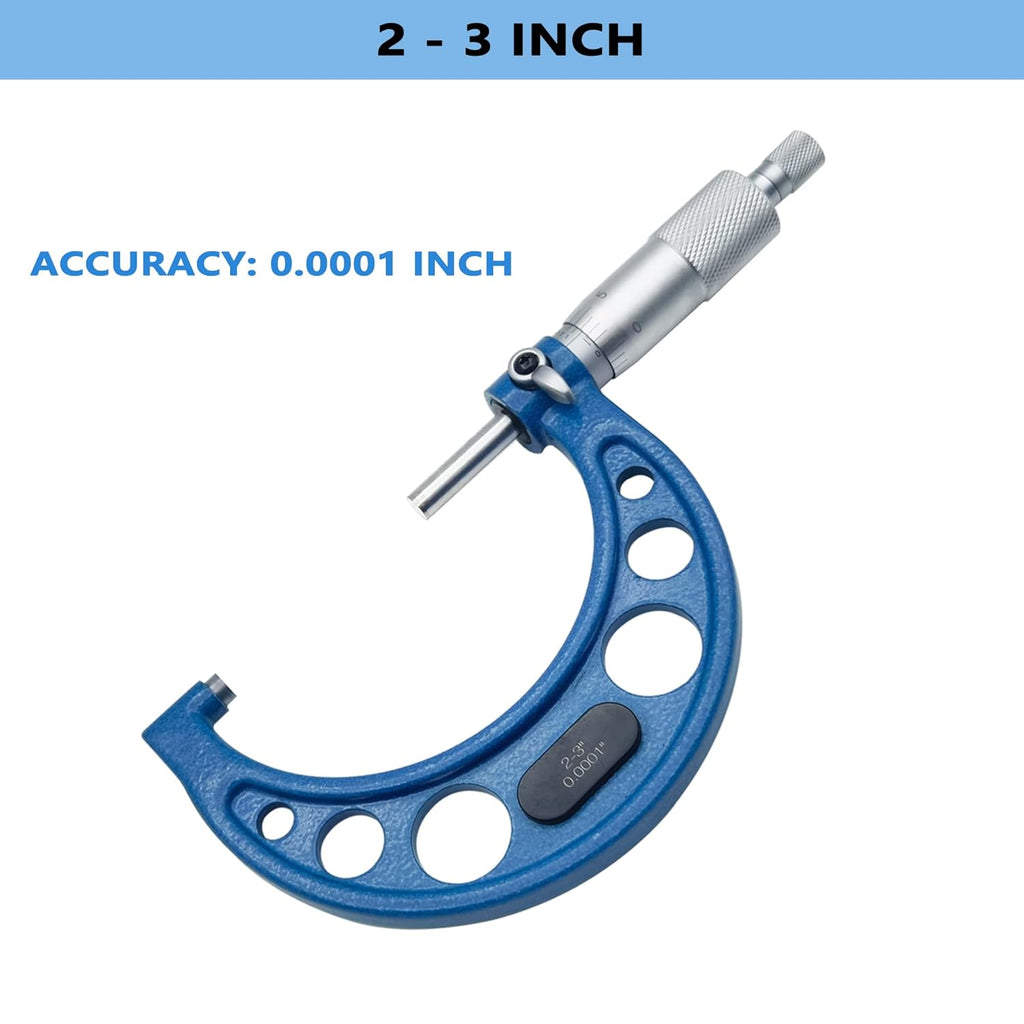 Outside Micrometer Set 0-4 / 0.0001 with Padded Case H959