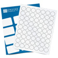 1x22 Round Clear Matte Laser Labels F722