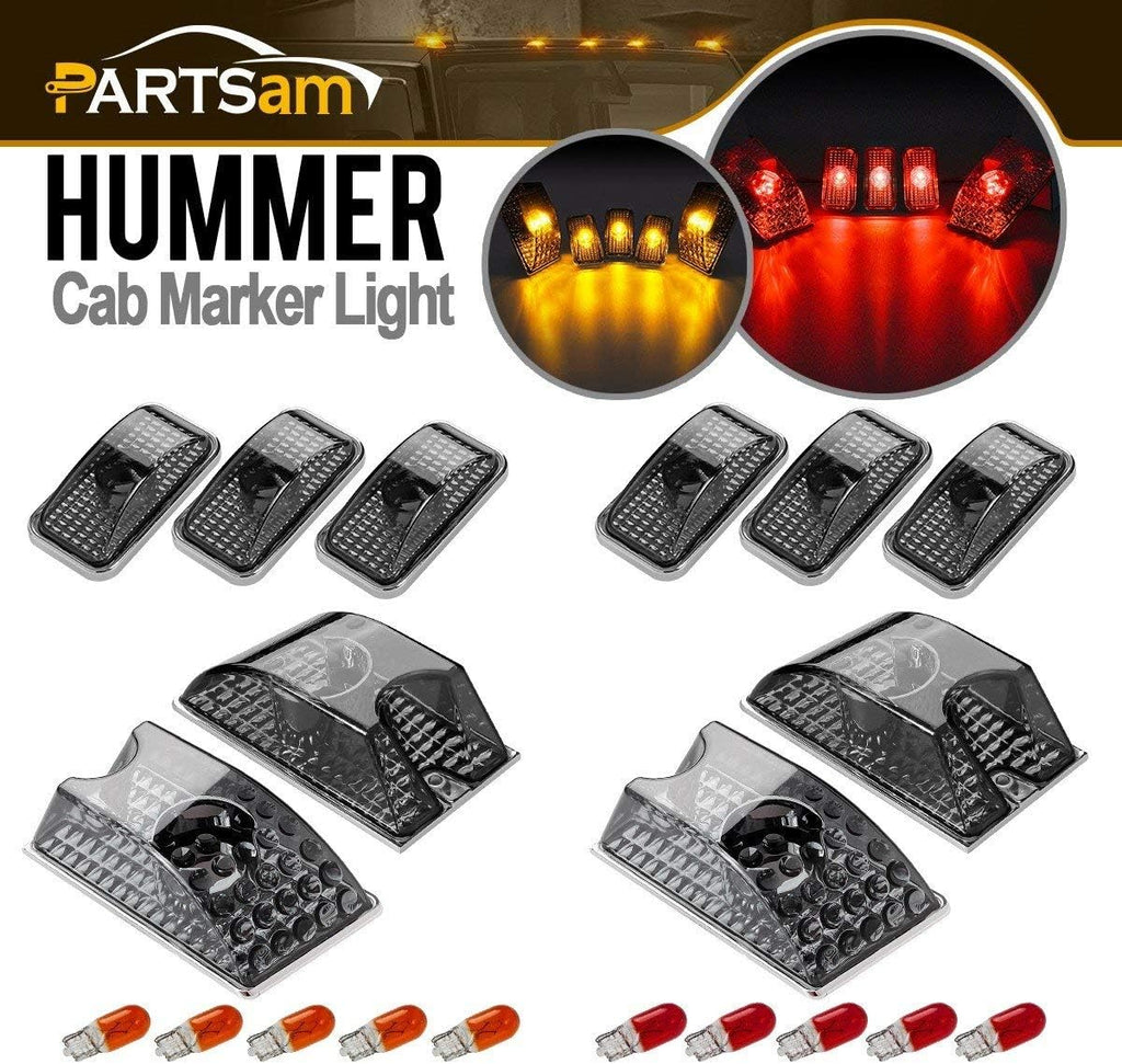 Smoked Housing Cab Roof Lights with T10 Halogen Bulbs N2141