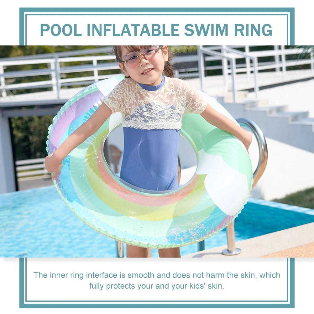 Floating Swimming Ring Inflatable Sequin Design F641