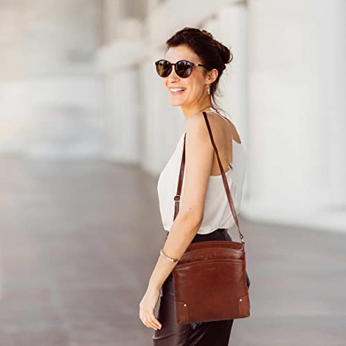 Large Soft Real Leather Womens Crossbody Handbags and Purses Y682