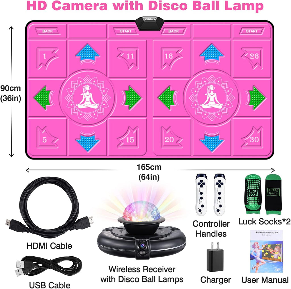 HDMI Wireless Double User Dance Mat with HD Camera Q2072