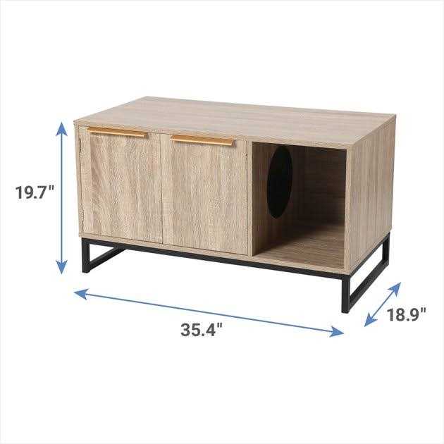 Two Door Bench Cat Litter Box Cover M828269