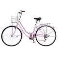 Pink 26in 7 Speed City Bike T900