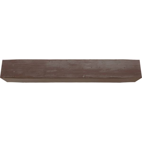 Sandblasted Faux Wood Fireplace Mantel, Aged Pecan P912