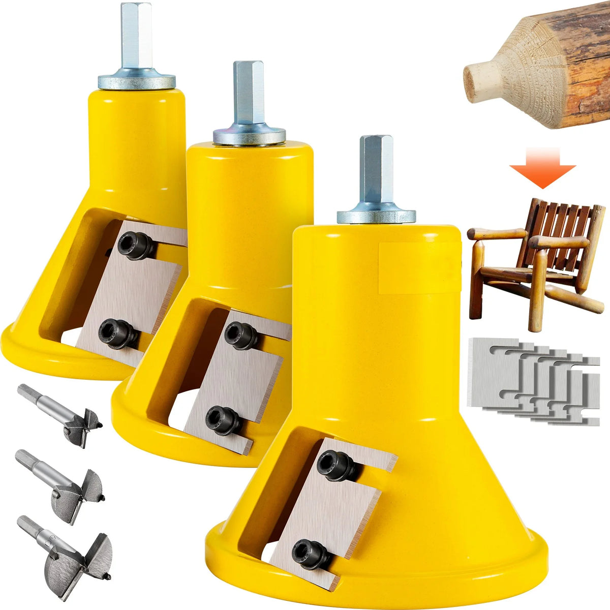 Tenon Cutter Log Furniture Kit 1" & 1.5" & 2" O95959