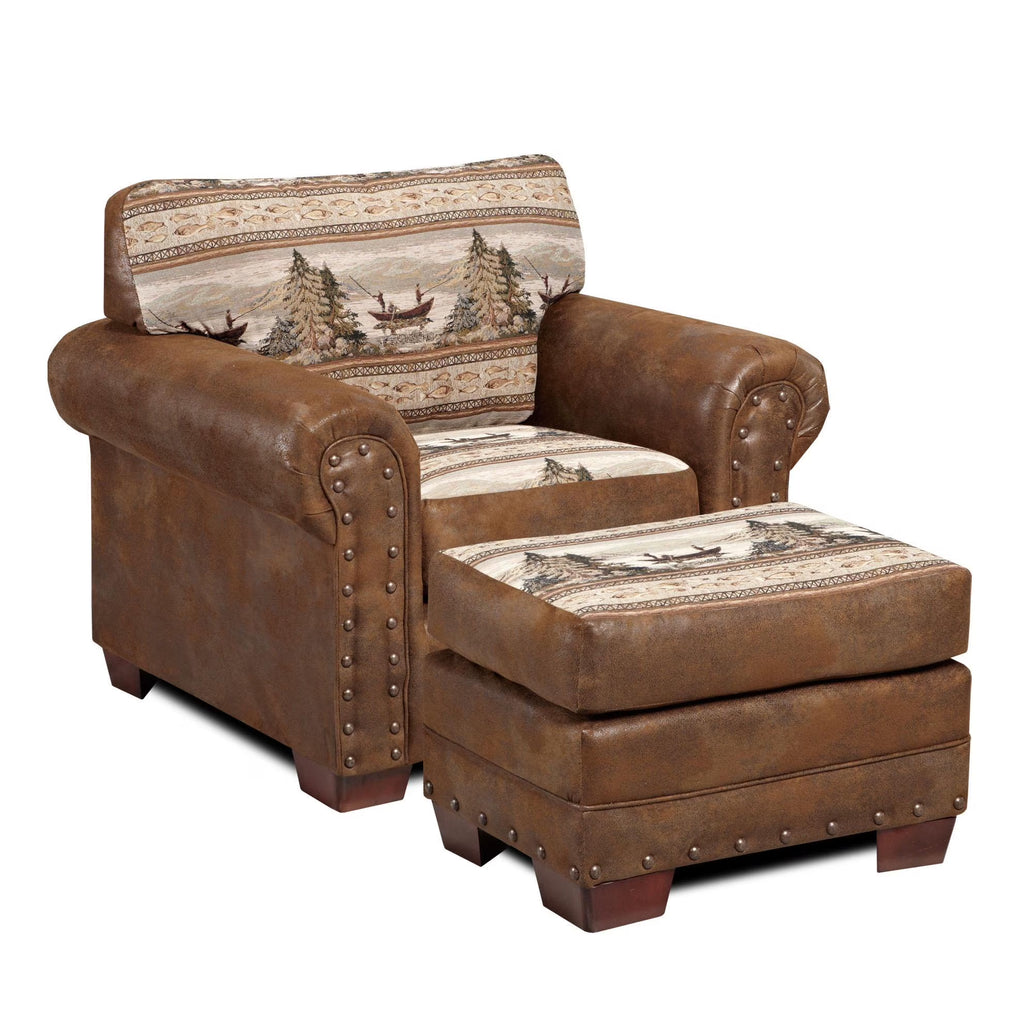 Arm Chair with Ottoman K67876