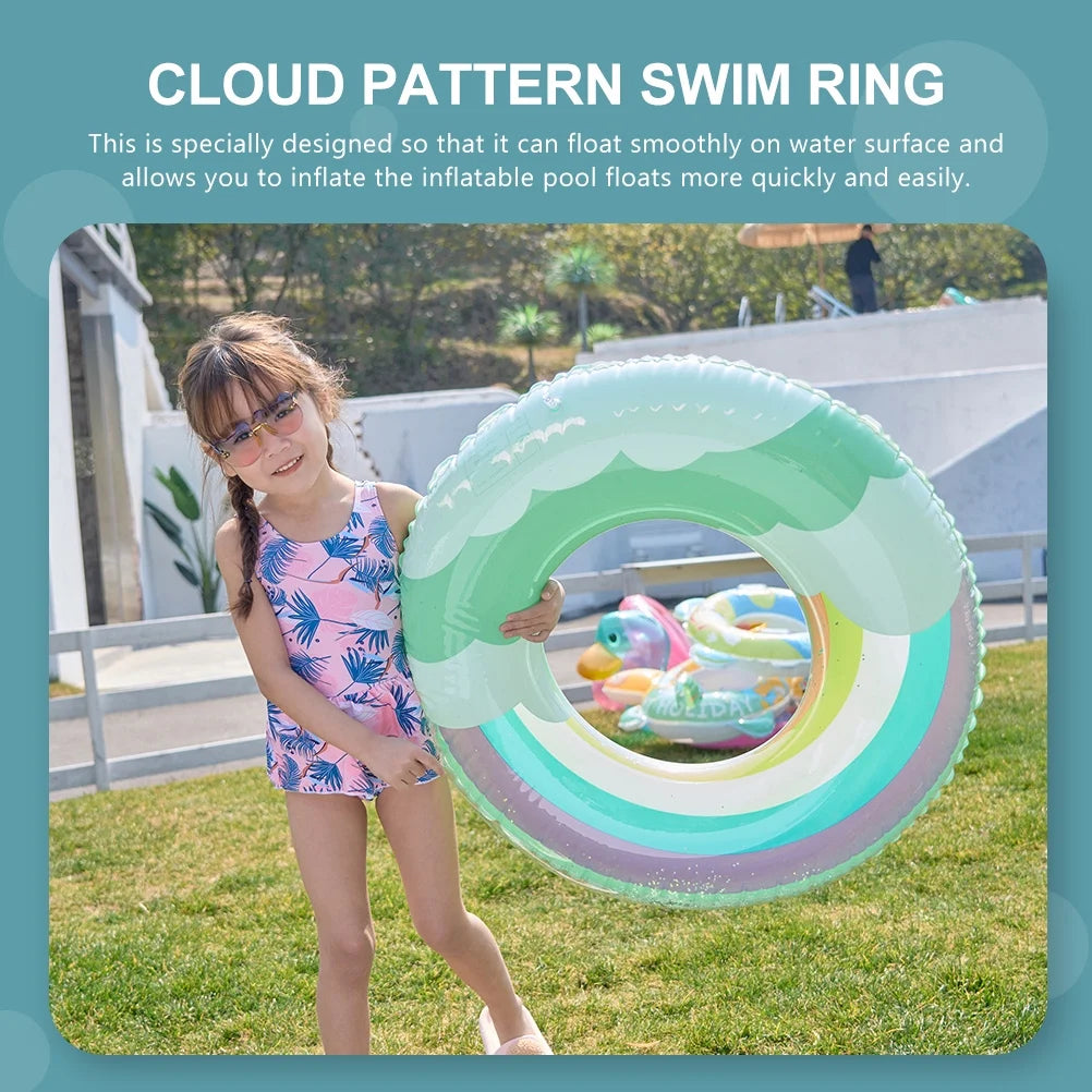Floating Swimming Ring Inflatable Sequin Design F641
