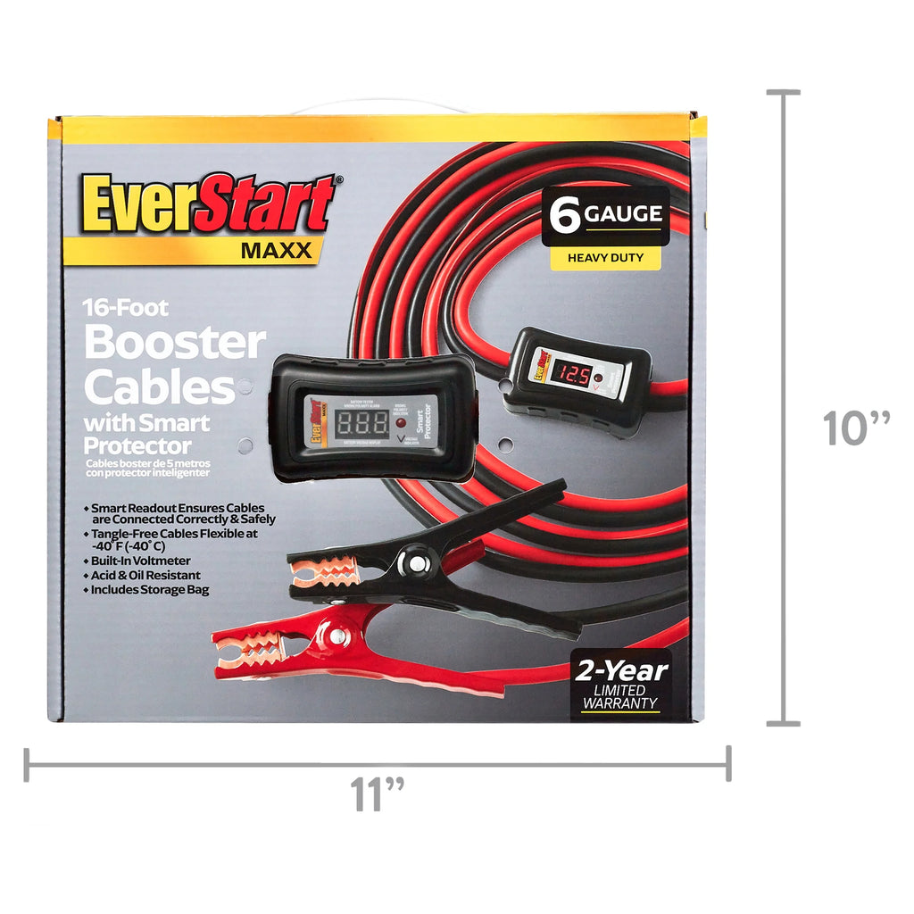 6-Gauge Heavy Duty 16-Foot Booster Cables K410