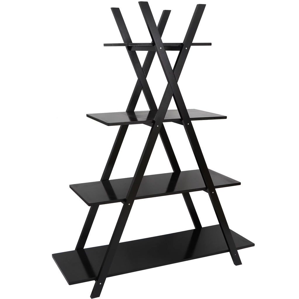 4-Shelves Open Bookcase Black B91471