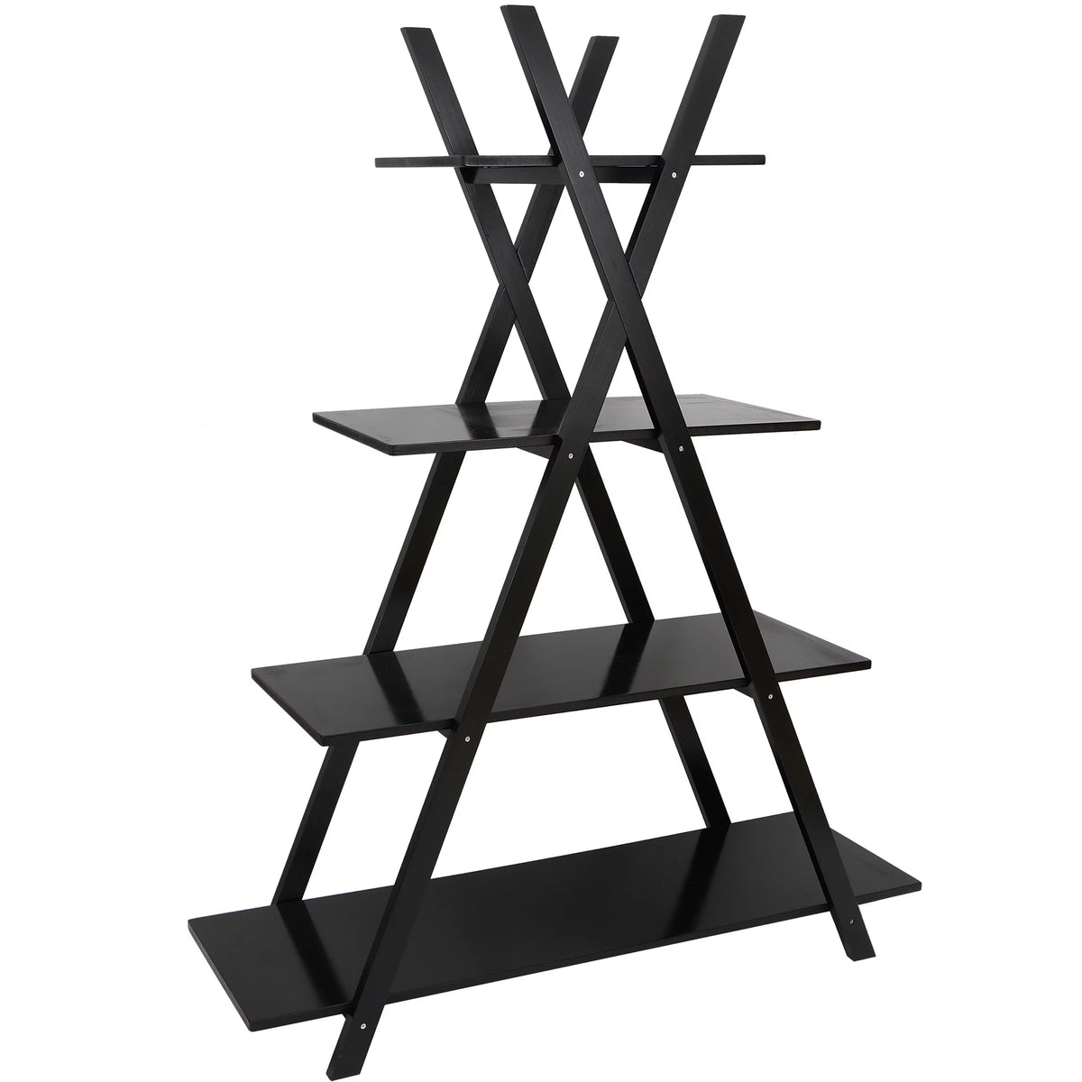 4-Shelves Open Bookcase Black B91471